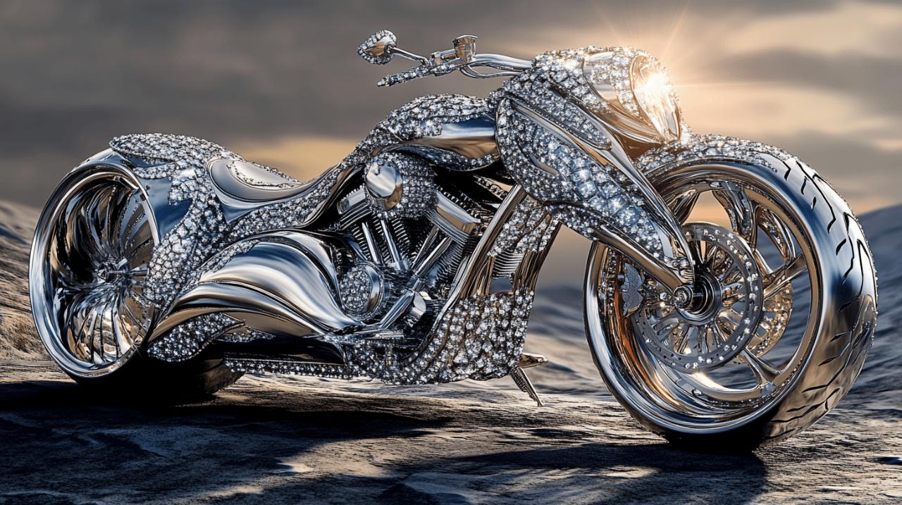 Broderie diamant Belle Moto : Des symboles rutilants pour sublimer votre deux-roues